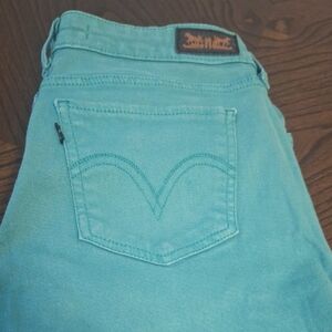 Vintage Levi's green 535 Leggings size 11M used